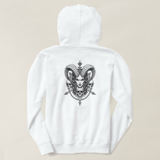 Veste À Capuche Art de crâne de reine démoniaque gothique – Occult