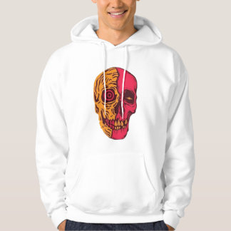 Veste À Capuche Art de crâne divisé psychédélique