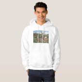 Veste À Capuche Art de faune de cerfs communs de mule (Devant entier)