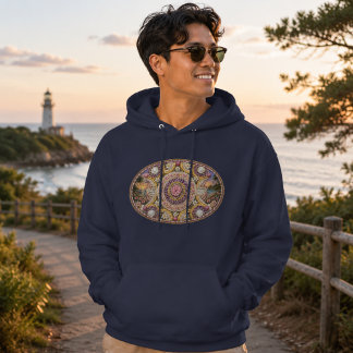 Veste À Capuche Art de la déesse océanique nautile spirituel