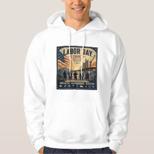 Veste À Capuche Art de tribute aux travailleurs de la fête du Trav