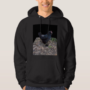 Veste À Capuche Art Dimensional Noir Fluffy Rooster