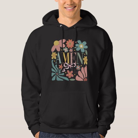 Veste À Capuche Art Floral Amen (Devant)