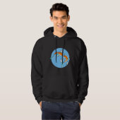 Veste À Capuche Art numérique de poisson de Koi (Devant entier)