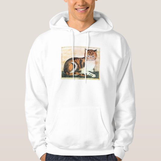 Veste À Capuche Art populaire : Chat (Devant)