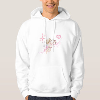 Veste À Capuche Art romantique de la Saint-Valentin avec lueur de