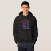 Veste À Capuche Art spatial Hoverboard Alien Skateur Gravité facul (Devant entier)