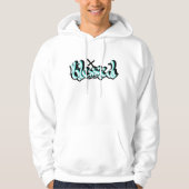 Veste À Capuche Art urbain de calligraphie bénie (Devant)