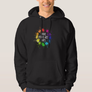 Veste À Capuche Artiste de coulée de peinture acrylique Peintre d'