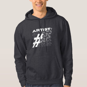 Veste À Capuche Artiste Typographie Hashtag