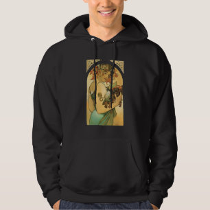 Veste À Capuche Arts Nouveau de fruit de ~ d'Alphonse Mucha 1897)
