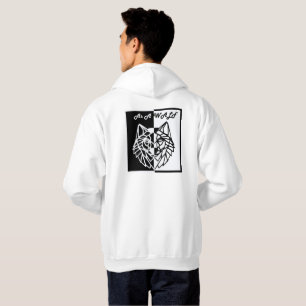 Veste À Capuche As A Wolf Geometric Art T-Shirt – Black and White