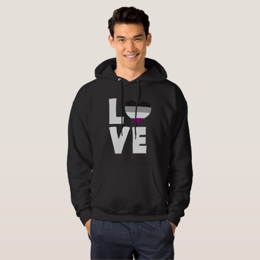Veste À Capuche Asexual Love  1 (Devant entier)