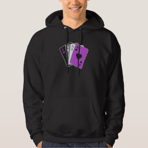 Veste À Capuche Asexué Pride Ace Jouer Carte Lgbtq Pride Stuff F