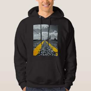 Veste À Capuche Asphalt Jaune Road Photographie créative