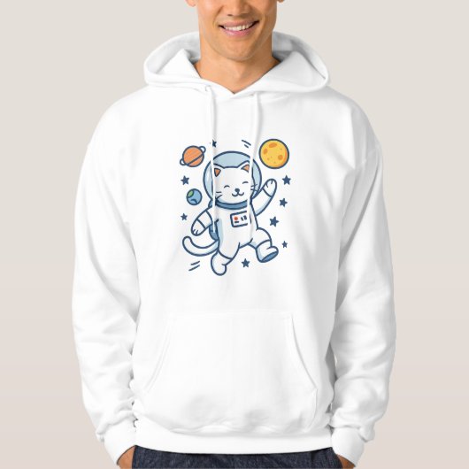 Veste À Capuche Astronaut Cat Adventure (Devant)