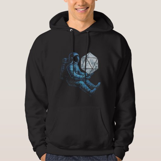 Veste À Capuche Astronaute avec dés de Lune (Devant)