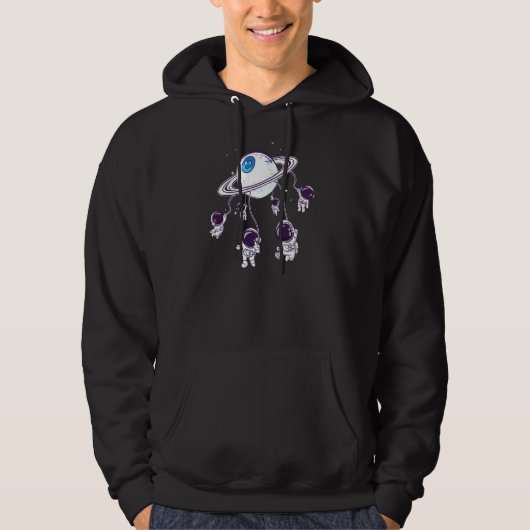 Veste À Capuche Astronaute spatial Weirdcore esthétique (Devant)