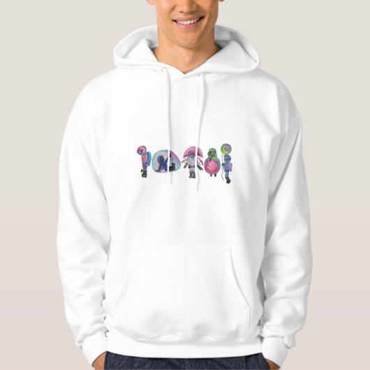 Veste À Capuche Astronautes et bulles (Devant)