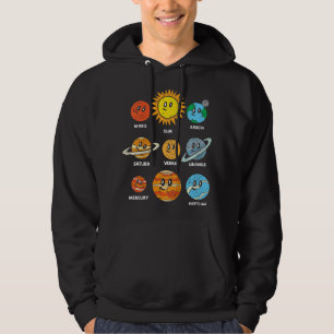 Veste À Capuche Astronomie Lover Enfants Soleil Et Planètes Galaxi