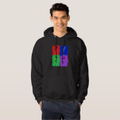 Veste À Capuche Athlétisme Athlétisme Pop Art (Devant entier)