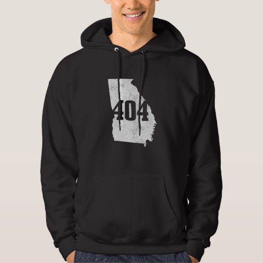 Veste À Capuche Atlanta 404 Indicatif régional Atl Georgia Map Sta (Devant)