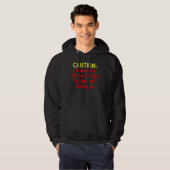 Veste À Capuche Attention je jette des choses (Devant entier)