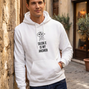 Veste À Capuche Attitude sans excuses Silence Est Ma Réponse Minim
