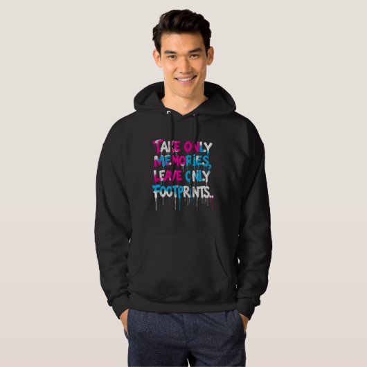 Veste À Capuche Attrape les vols, pas les sentiments Citation graf (Devant entier)