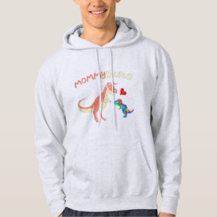 Veste À Capuche Attrapez ce mignon Mommysaurus Puzzle Dinosaur T-s