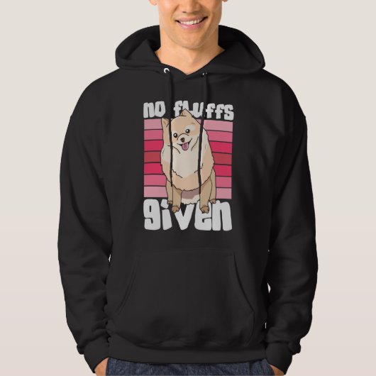 Veste À Capuche Aucun Flux Donné Poméranien (Devant)