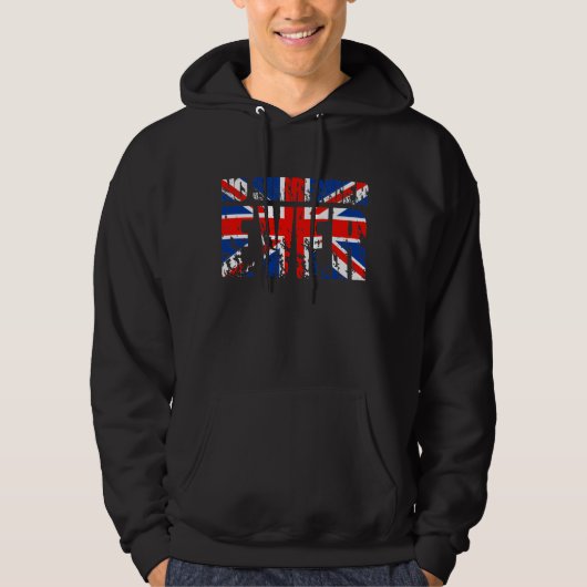 Veste À Capuche Aucune reddition JAMAIS ! (le Royaume-Uni) (Devant)