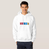 Veste À Capuche Aucune table périodique Spam (Devant entier)