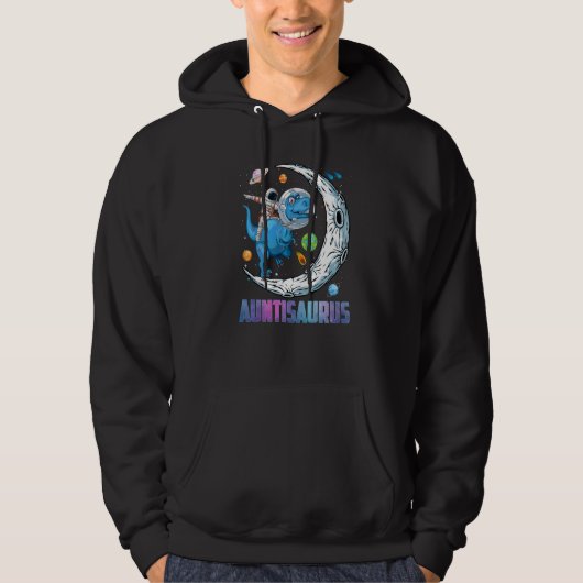 Veste À Capuche Auntisaurus Astronaut équitation Dinosaur Rex Mère (Devant)
