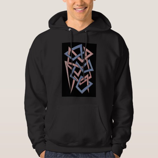 Veste À Capuche Aura Wave Flow Abstract Hoodie (Devant)