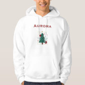 Veste À Capuche Aurora Winter Vector Hoodie – Minimal Modern Graph (Devant)