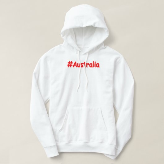 Veste À Capuche "#Australia" Joli Design. Commandez dès maintenant (Design devant)