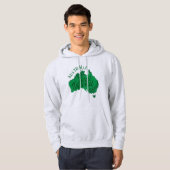 VESTE À CAPUCHE AUSTRALIE TOTALE LÉGENDE VERT (Devant entier)