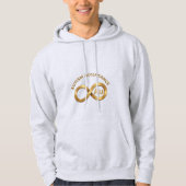 Veste À Capuche Autism Acceptance Au Gold Infinity Symbol  (Devant)