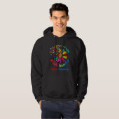 Veste À Capuche Autism Awareness   Be Kind Puzzle Heart Kindness (Devant entier)