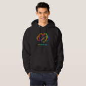 Veste À Capuche Autism Awareness Infinity Heart Love Needs No Word (Devant entier)