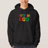 Veste À Capuche Autism Awareness Puzzle Ribbon Proud Autism Gpa (Devant)