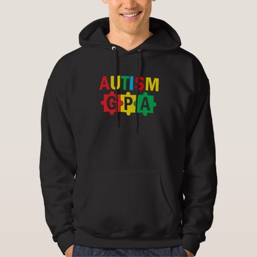 Veste À Capuche Autism Awareness Puzzle Ribbon Proud Autism Gpa (Devant)