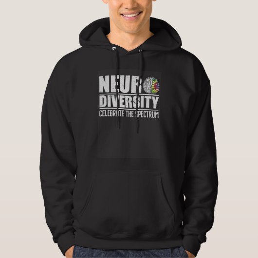 Veste À Capuche Autism diversity neurodiversity autistics Awarenes (Devant)