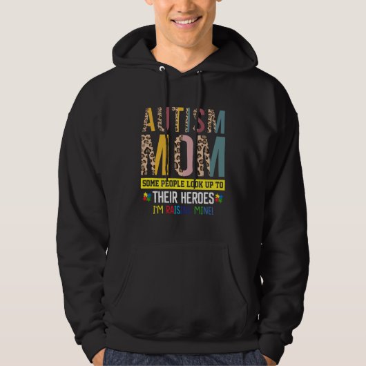 Veste À Capuche Autism Mom Life Awareness Leopard  Motheru2019s Da (Devant)