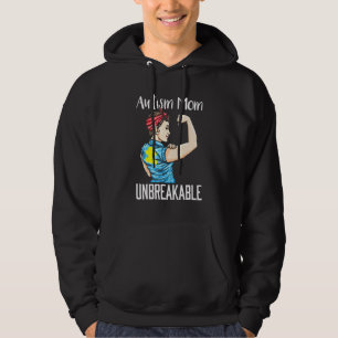 Veste À Capuche Autism Mom Unbreakable T-Sensibilisation sur l'aut