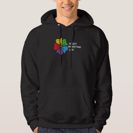 Veste À Capuche Autisme Comprendre Et Accepter Et Aimer Le Petit (Devant)