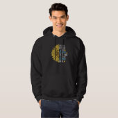 Veste À Capuche Autisme Enseignant de l'éducation spéciale Sunflow (Devant entier)