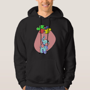 Veste À Capuche Autisme Mini éléphant