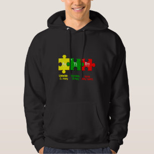 Veste À Capuche Autisme Puzzle Chimie Temps Tableau Éléments Autis